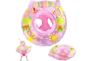 MDJEWV Schwimmring Baby, Baby Schwimmring ab 3 Monate Bis 36 Monate mit Schwimmsitz aus PVC, Aufblasbare Schwimmhilfe Schwimmreifen Baby Pool Spielzeug Optimal für Badewannensitz Baby, Schwimmbad