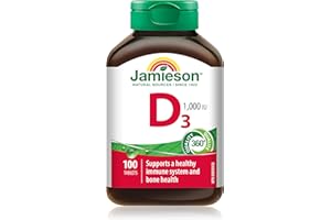 JAMIESON LABORATORIES Jamieson 18141 Vitamina D3 1000 Ui, no Colore, 30 Grammi, 100 Unità