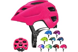 Kids Helmet, RaMokey Kids Bike Helmet for Boys Girls, Cycle Helmet with Visor for Kids 5-14, Childrens Bike Helmet Bicycle Cycling Helmet Kids (50-56CM)