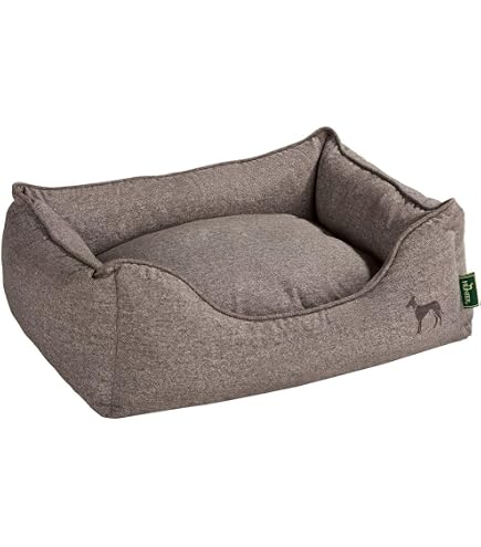 HUNTER Orthopdisches/Ergonomisches Hundesofa LIVO, Farbe: beige, fr Hunde  mit Gelenk- und Rckenproblemen, mit Memoryschaum-Flocken, weich, elegant,  Rutschhemmend, Made in Europe, Gre: S : Amazon.de: Haustier