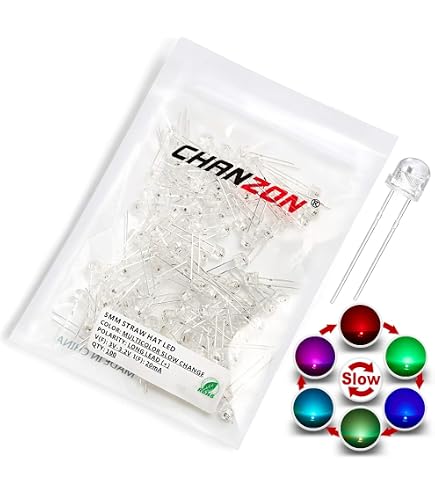 LED Verde 3mm Trasparente – 100 Pezzi, 3V 20mA, 800-1000mcd, Angolo 30°, Per Arduino E PCB