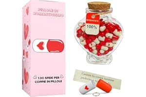 ÏMPRÜM Idee Regalo San Valentino Lui Lei, 100 Capsule Sfide per Coppie Romantici, Regalo di Coppia Originale Italiano, Giochi da Tavolo, Regali di Coppia, Idea Regalo Fidanzato Fidanzata Anniversario