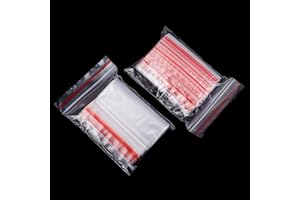 XINSHENG Small Grip Seal Bags 5x7cm Mini Sealable Plastic Bags Little Clear Ziplock Bag Reusable Tiny Transparent Polythene Pouches for Storage Beads Cookies Candies Jewellery Spice,100Pcs