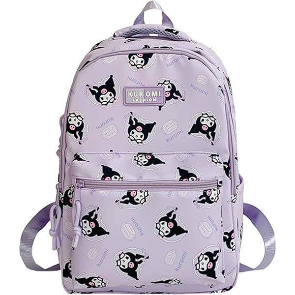 Zaino Anime Cinnamoroll E Kuromi - Zaino Casual Per Laptop 14 Pollici, Poliestere, 30x16x43 Cm - Foto 3