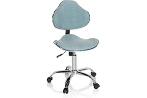 HJH Office Sedia da scrivania per bambini KIDDY GTI-3 Tessuto Verde menta Sedia da ufficio per bambini Ergonomica, cresce con il bambino, 634133