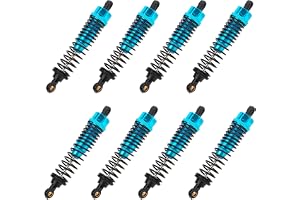 8 st stötdämpare 1/10 RC larv 90 mm/3,5" stötdämparöppning i metall bilreservdelar för TRX4 SCX10 D90 BA19160