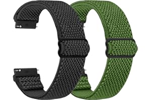 Dafean Tressé Bracelet Montre en Nylon pour 24mm 22mm 20mm 19mm 18mm bracelet Homme et Femme, Boucle Réglable Sangles Sport élastiques Bracelets de Montre de Remplacement