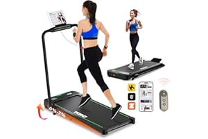 TODO Elektryczna bieżnia z pochyleniem, rozkładana bieżnia, oszczędność miejsca, podkładka do chodzenia z nachyleniem 1-12 km/h, aplikacją i pilotem zdalnego sterowania, wyświetlacz LCD, 2,5 HP