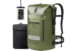 Origem Zaino Impermeabile 35L/55L/85L Dry Bag Backpack con Custodia per Laptop per Kayak, Nautica, Pesca, Nuoto e Campeggio