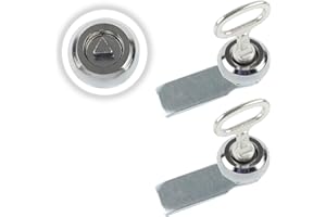 HOWDIA 2 Pcs Wheelie Bin Locks with Keys, Triangle Gas Meter Box Lock Cam Lock for Cupboard Lock Box Electric Box Cabinet Trash Bin Elevator