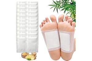 PACUM Cerotti Detox Piedi 20 Pcs Detox Foot Patch Foot Patch Cerotto Detergente Cuscinetti Piede Cerotti Detox Piedi Deep Cleansing Principi Attivi Naturali Pads Alleviare lo Stress, Migliorare il Sonno