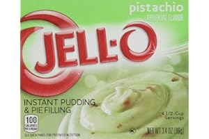 Jell-O Instant Pudding & Pie Filling, Pistachio, 3.4Ounce Boxes (Pack of 4)
