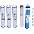 Hi-Tech Water Filter RO Purifier Complete Service KIT with 80 GPD Membrane, Sediment, Pre Carbon, Post Carbon, Pre Filter Compatible with Kent/Dolphin/REVIVA/AQUAGRAND