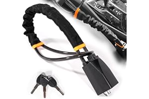 RINWYWEY Lenkradschloss für Auto, Lenkradkralle, Auto Diebstahlsicherung mit 3 Schlüsseln, Doppelte Anti-Diebstahl-Vorrichtung vom Lenkrad bis zur Gurtsteckdose, Lenkradsperre Universell Auto Diebstahlschutz