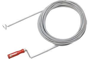 Ribitech 957 Furet déboucheur évier 7 m Diamètre 8 mm Gris