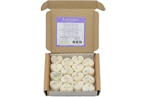 RS Wellness Lavender Highly Scented Wax Melts - 16 Heart Wax Melts Gift Set -Highly Scented Handmade Home Fragrance - Vegan & Pet Friendly