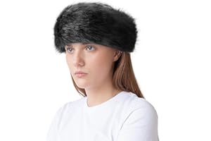 WLLHYF Opaska na głowę ze sztucznego futra damska zimowa ocieplacz na uszy nauszniki czapka narciarska