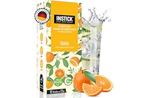 ‎INSTICK JUST ADD WATER INSTICK Zuckerfreies Instant-Getränk (Orange) - 1 Packung für 12 x 1,5-2,5 L - Veganes Getränkepulver Kalorienarm & Vitamin C - Instant-Pulver