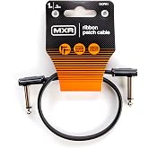 JIM DUNLOP, 1/4-İn&ccedil; Dik A&ccedil;ı MXR Şerit Yama Kablosu 1ft | 1ft (DCPR1)