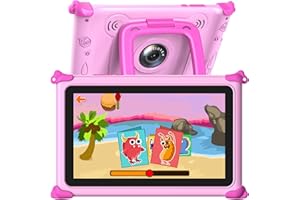 TOPELOTEK Kids Tablet 7IN Toddler Tablets for Kid, Android Children’s Tablet for Toddlers with Parental Control, Camera, Shockproof Case, Kids Education App Learning Tablets for Boys Girls Ages 3-7 Years
