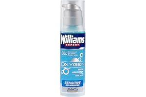 Williams Gel à Raser Oxygen Peau Sensible, 150ml