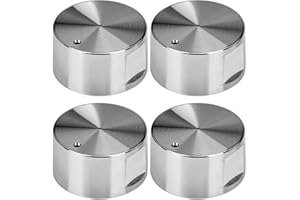 JUGUTA Hatanse 4 Pezzi Manopole Forni 6Mm Gas Stufe Controllo Manopole Pomelli In Metallo Per Forno A Gas Piano Cottura A Gas [Classe Di Efficienza Energetica F]