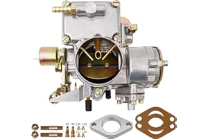 THUNDERMINGO 37 Pict-3 Carburetor For VW Beetles Super Beetles 1971-1979 Dual Port 1600cc Air Cooled Type 12V Engine Electric Choke Volkswagen Bug Bus Thing Karmann Ghia Sedan Kombi, SOLEX 37MM 113129031K