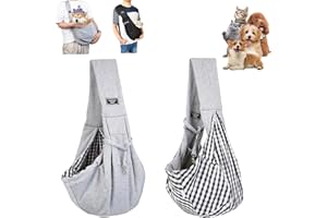 SIGHTDAY Hundetragetasche,Hunderucksack Bis 10kg,Tragbare Hunde Verstellbar Tragetasche,Hunde Taschen Für Kleine Haustier,Für Spaziergang Aktivitäten Im Ausflüge und Freien(Grau)