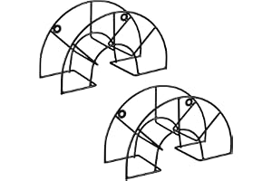 Relaxdays slanghållare, 2-pack, stål, för 45 m 5/8" slang