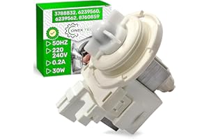 Ablaufpumpe für Waschmaschine 30W 220/240V 50HZ 0,2A mit dem Originalcode 3788832 6239560 6239562 8760859 für Miele - Garantie 5 Jahre - ONIX TECH