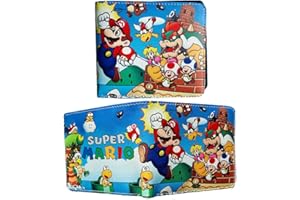 BSNRDX Kids Cartoon Wallet, Super PU Leather Wallet Cartoon Bi-Fold Wallet Kids Coin Purse Colorful Bifold Short Wallet Cartoon Short Coin Purse Best Gift for Cartoons Fans Boys