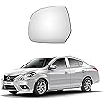 CARIZO® Rear View Mirror Glass (Left/Passenger Side) Compatible with Nissan Sunny (2011-2018)