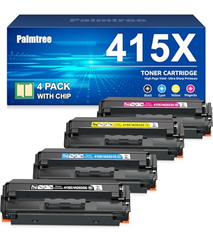 4-Pack 415X 415A M479fdw Toner Mit Chip Kompatibel für HP 415X 415A 4-Pack 415X 415A M479fdw Toner Mit Chip Kompatibel für HP 415X 415A