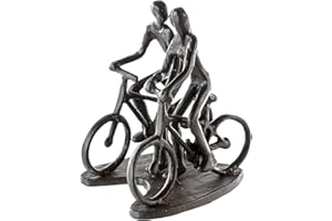 CASABLANCA MODERNES DESIGN Casablanca – designerska rzeźba – wycieczka rowerowa – z żelaza – oksydowana wys. 13 cm