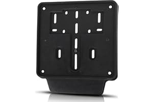 GAMBC Support universel pour plaque d'immatriculation moto accessoires moto porte plaque d'immatriculation arrière avec ruban adhésif et/ou réfléchissant cadre plaque d'immatriculation moto accessoires moto