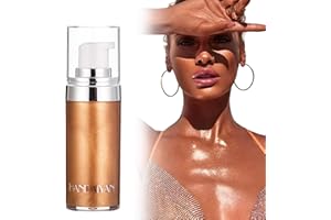 NEXOLLA Body Luminizer, Aceite Corporal Reafirmante con Brillo, Loción Corporal con Glitter, Brillo de Alta Intensidad y Duración, Shimmer Glow Body Highlighter Loción Iluminadora para la Cara y el Cuerpo
