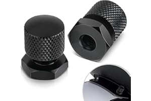 ANONEMOTO Black Solo Seat Nuts, Solo Seat Mounting Nuts Compatible for Harley Davidson 1997-2024 Touring Street Glide Road Glide Road King Softail…