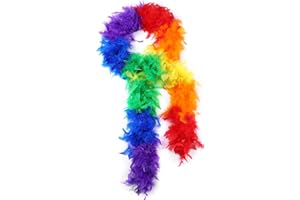 Larryhot boa Feather – 1,8 m – plumes de dinde, fabriquées à la main en plumes pures pour les fêtes, Noël, mariages, tables centrales, costumes, concerts et décoration d’intérieur
