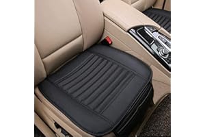 Big Ant Car Seat Covers Car seat cushions Car Seat Pads Breathable Car Interior Seat Cushion with PU Leather Anti Scratch,Sweat,Water,Dust Perfect for most Vehicle((2-Pack,Black)