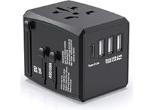 Universal Travel Adapter Worldwide, Travel Plug Adapter Worldwide International Travel Adapter With USB C and 3 USB Travel Ad