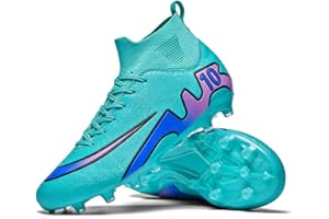 DASHANGYAN Fußballschuhe Herren High Top Spikes Fußballschuhe Outdoor-Fußballtraining Jugendliche Atmungsaktive Turnschuhe Kicking Athletic Training Schuhe Turnschuhe