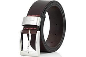 Pierre Cardin Leder-Gürtel Herren 40 mm breit, Gürtel Herren Vollledergürtel schwarz/braun