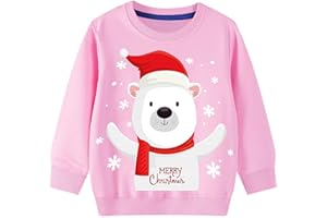 LXKA Pull à manches longues pour fille - Motif dinosaure, licorne, arc-en-ciel, vêtements en coton pour tout-petits de 1 à 8 ans