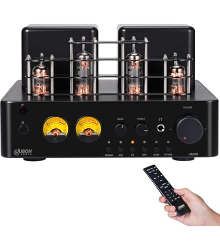 Amplificateur à Tubes (Tube Amp) Cayin MT-12N 6P1 - 2x9 Watts, Classe A/B, 3 Entrées RCA - Son Chaleureux, Design Chrome/Bois