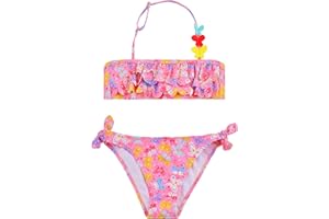 POWER FLOWER Costume da Bagno per Ragazze Set Bikini Due Pezzi Set Tankini Costume da Bagno per Ragazze 2-14 Anni