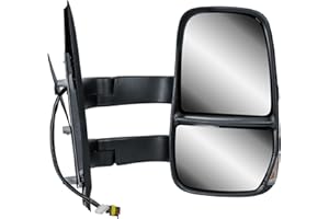 LONGLING Espejo retrovisor derecho de brazo largo eléctrico y calefactable con intermitente para camión IVECO Daily VI 2014-2024