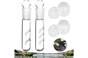 PHOENIXDN PhénixDN 4 Pièces Piège à ver pour Aquarium, Piège à Planaires Verre Transparent, Piège à Planaires, pour Attrapez Le Planaire dans l'Aquarium, (2 Trous 3 Trous et 8 Trous)