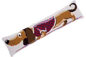 VERVACO Kit bas de porte au point de croix Teckel