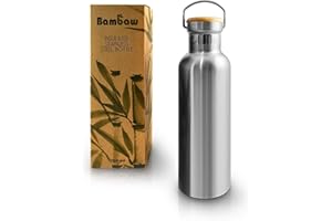 Bambaw Butelka ze stali nierdzewnej 500 ML | Butelka termosu | Butelka izolowana | Ekologiczna butelka | Butelka wielokrotnego użytku | Butelka ze stali nierdzewnej bez plastiku | Utrzymuje ciepło i