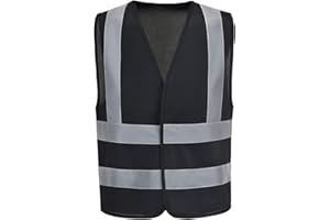 AYKRM Chaleco de seguridad Reflectante Alta visibilidad Ropa de trabajo chaleco Seguridad Chaleco de Trabajo